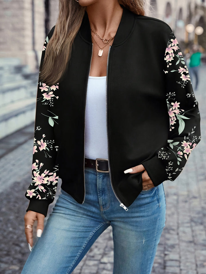 Kessia™ The Blooming Bomber Jacket