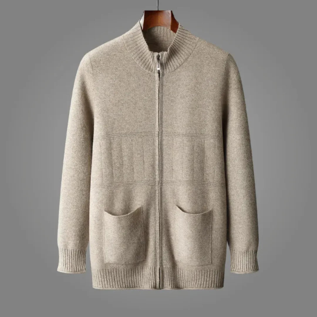 Nancy Wool Full-Zip Cardigan