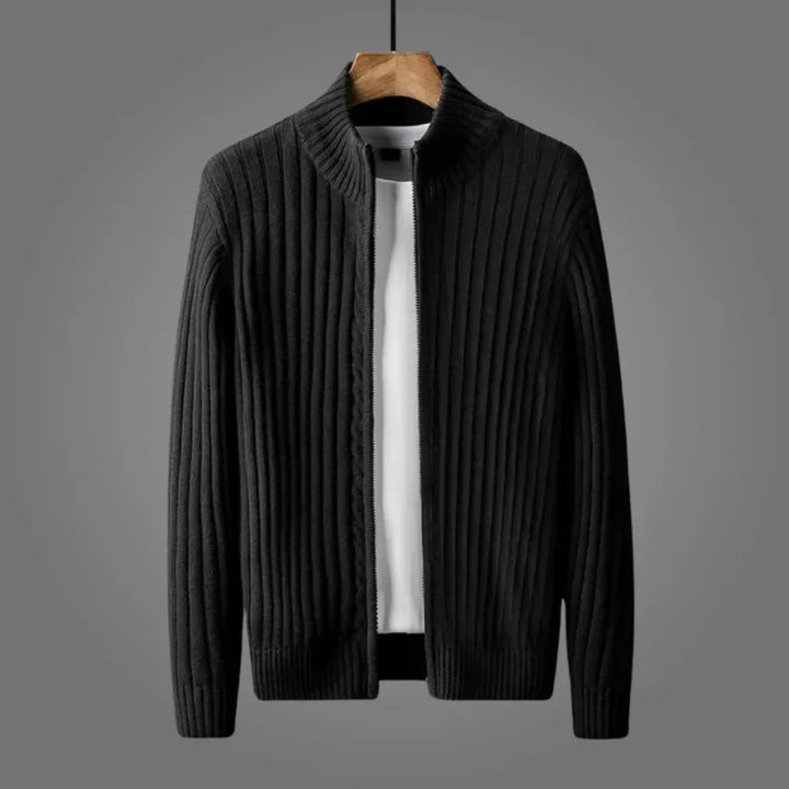 Noel Ribbed Knitted Cardigan