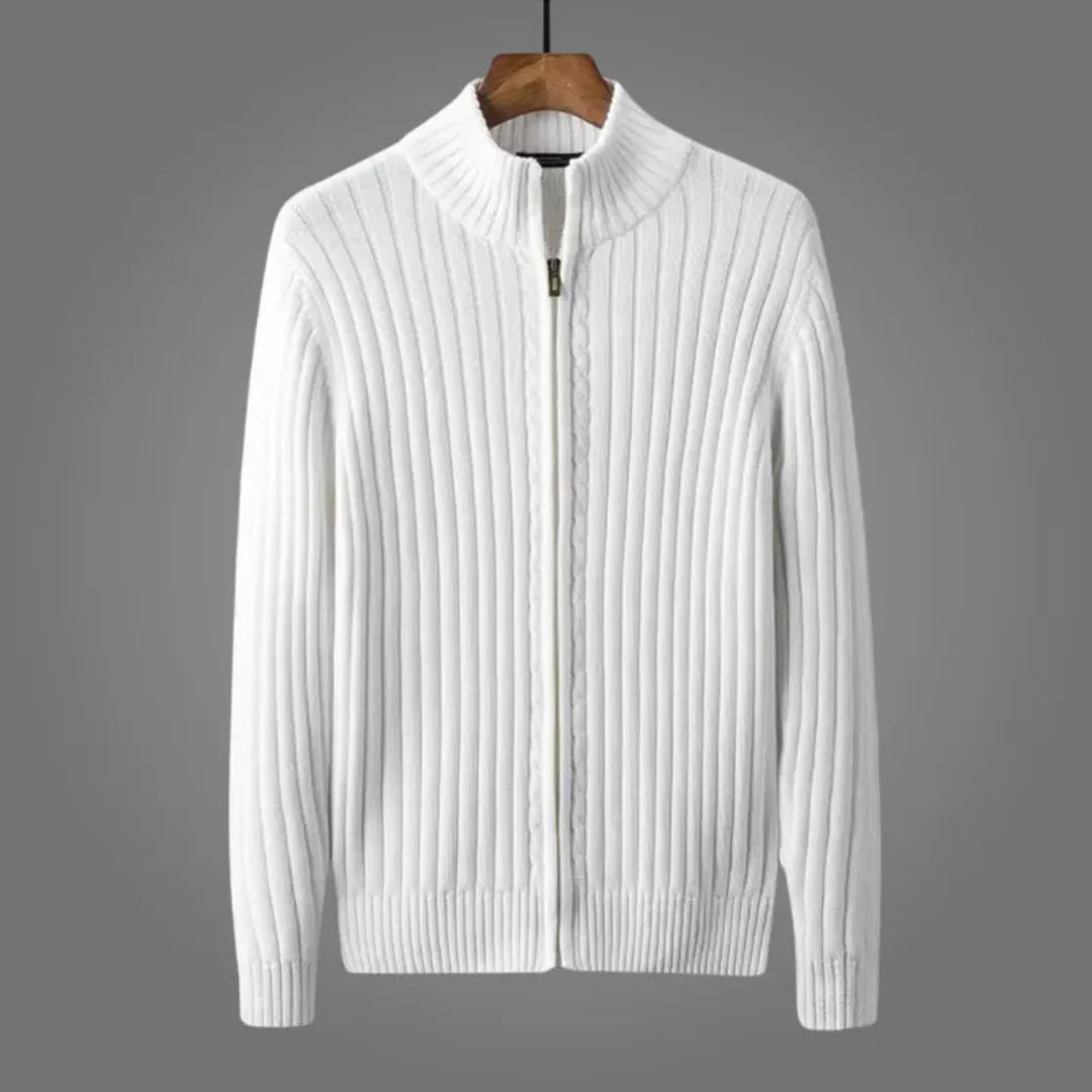 Noel Ribbed Knitted Cardigan