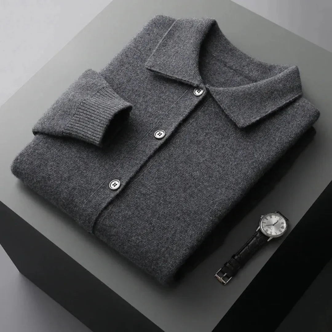 Riley Button-Up Wool Cardigan