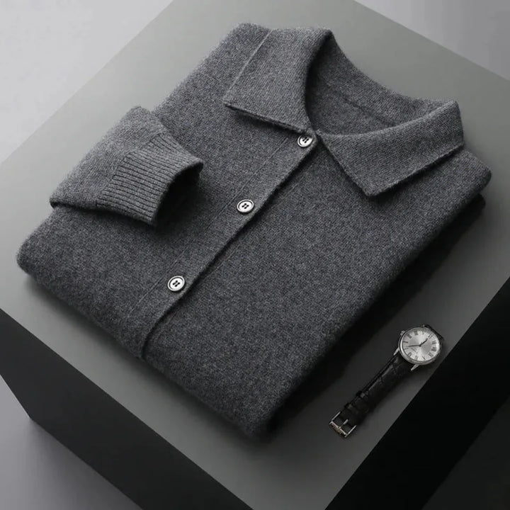 Riley Button-Up Wool Cardigan