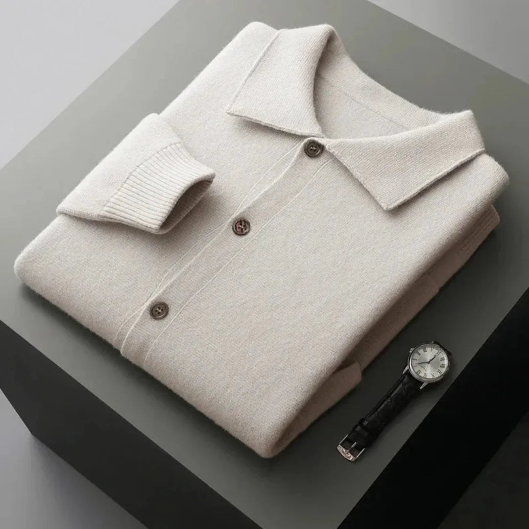 Riley Button-Up Wool Cardigan