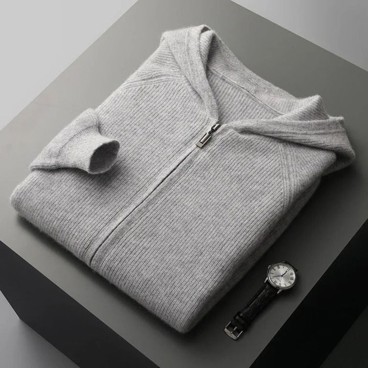Silas Zip Cashmere Cardigan