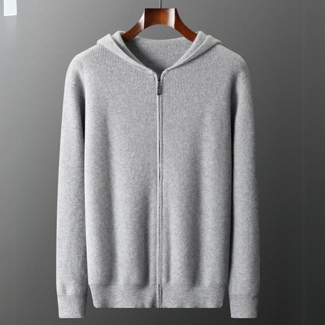 Silas Zip Cashmere Cardigan