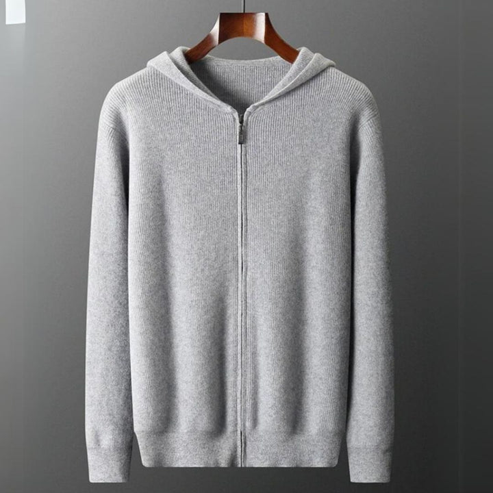 Silas Zip Cashmere Cardigan