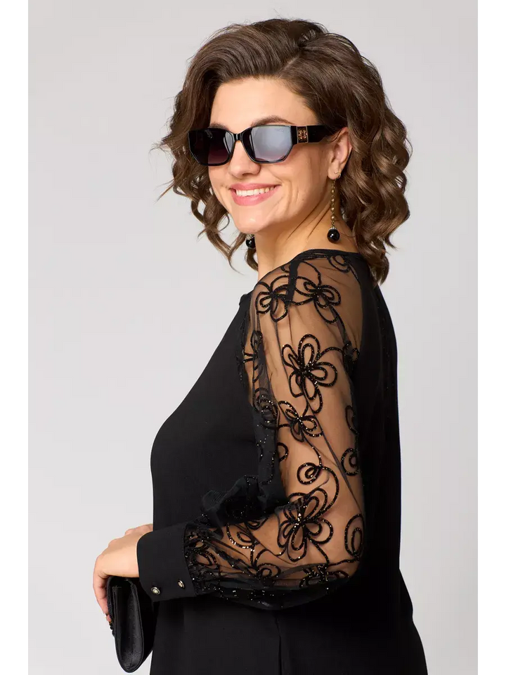 Elegant Black Lace Dress
