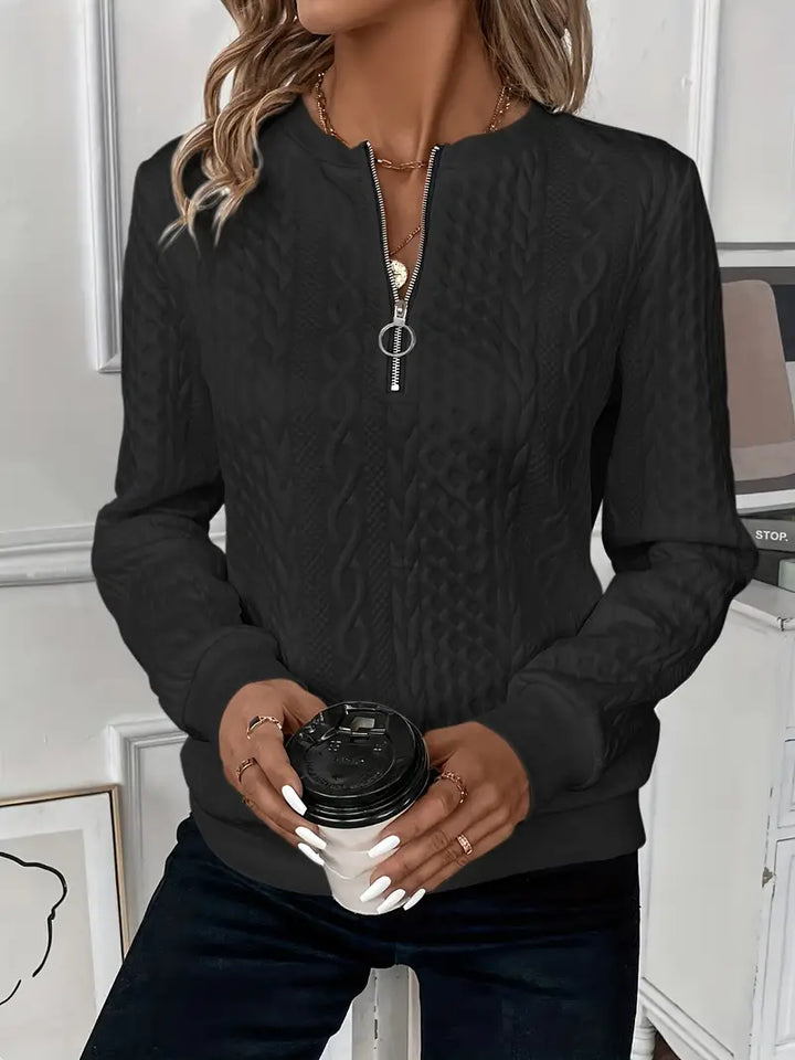 AMY | SWEATER WITH ZIPPER