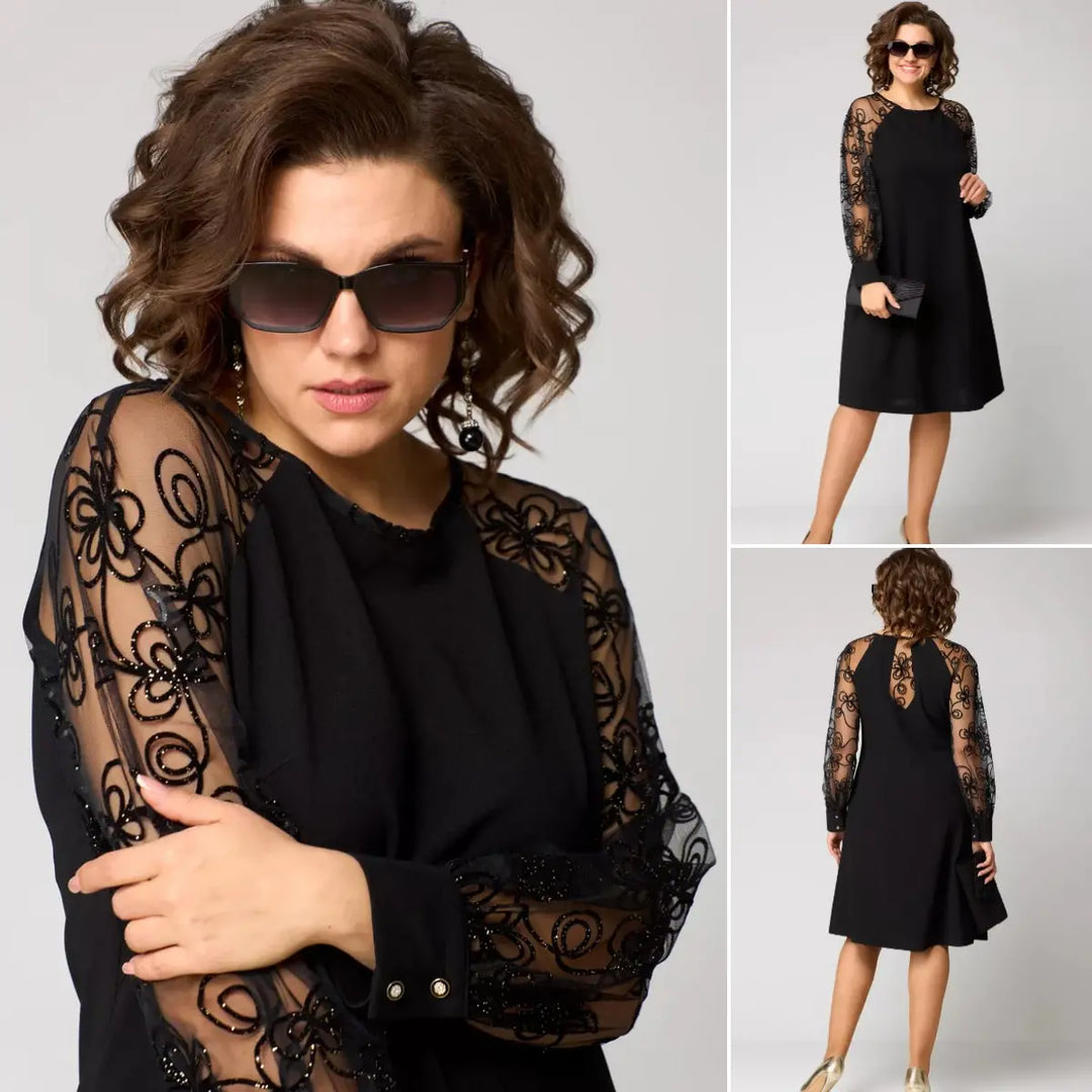 Elegant Black Lace Dress