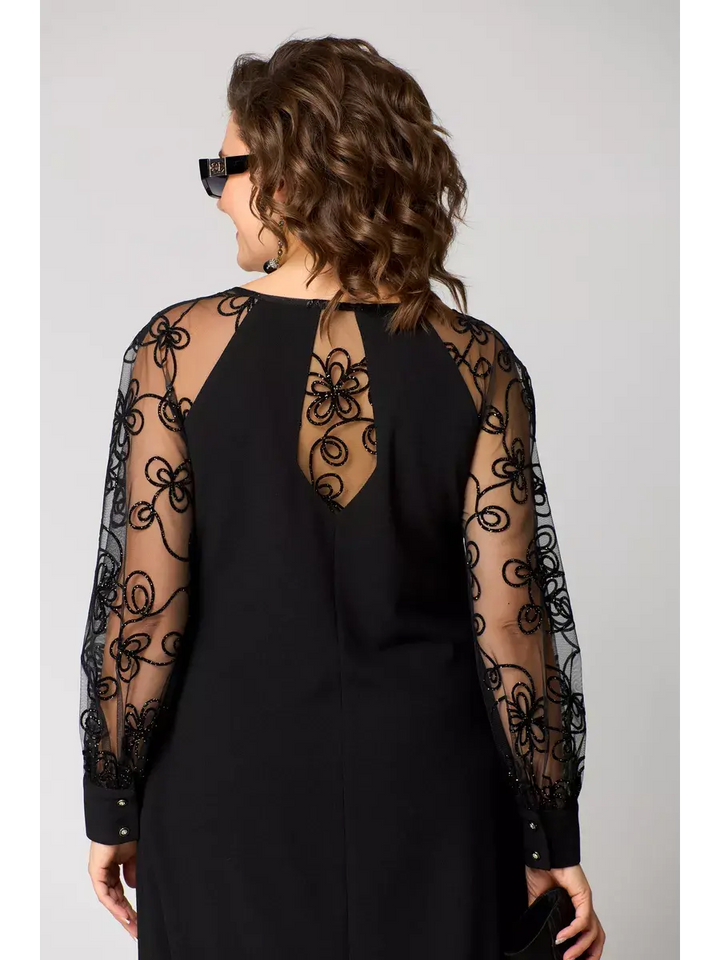 Elegant Black Lace Dress