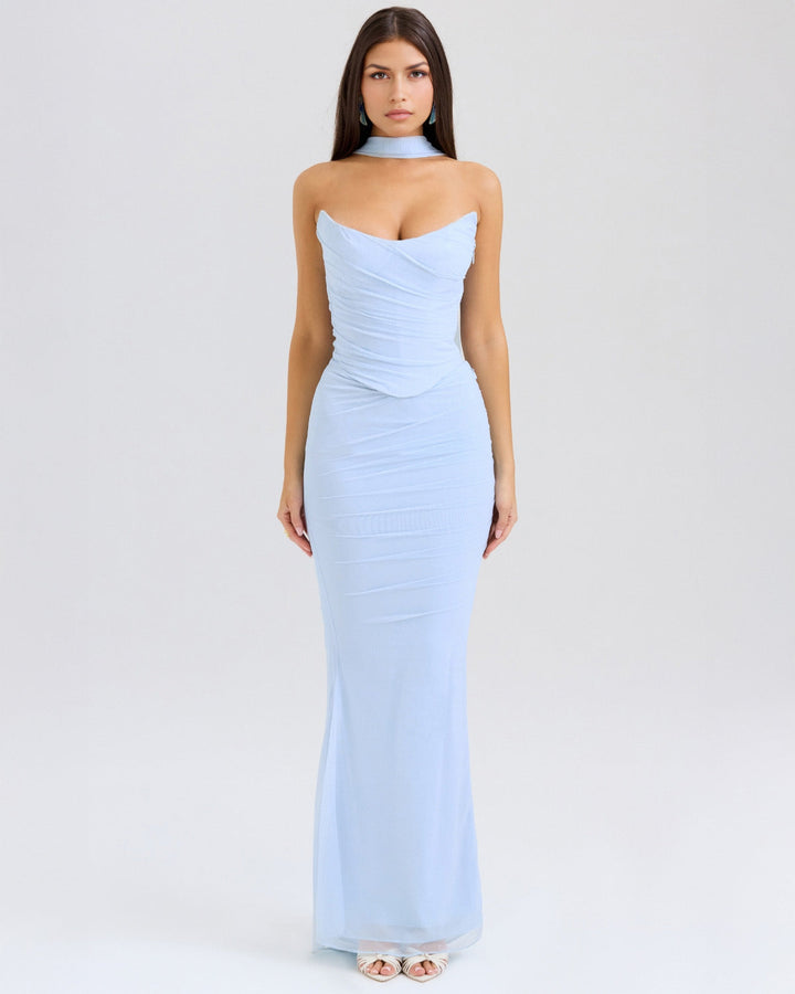 Clara | Elegant Draped Evening Dress