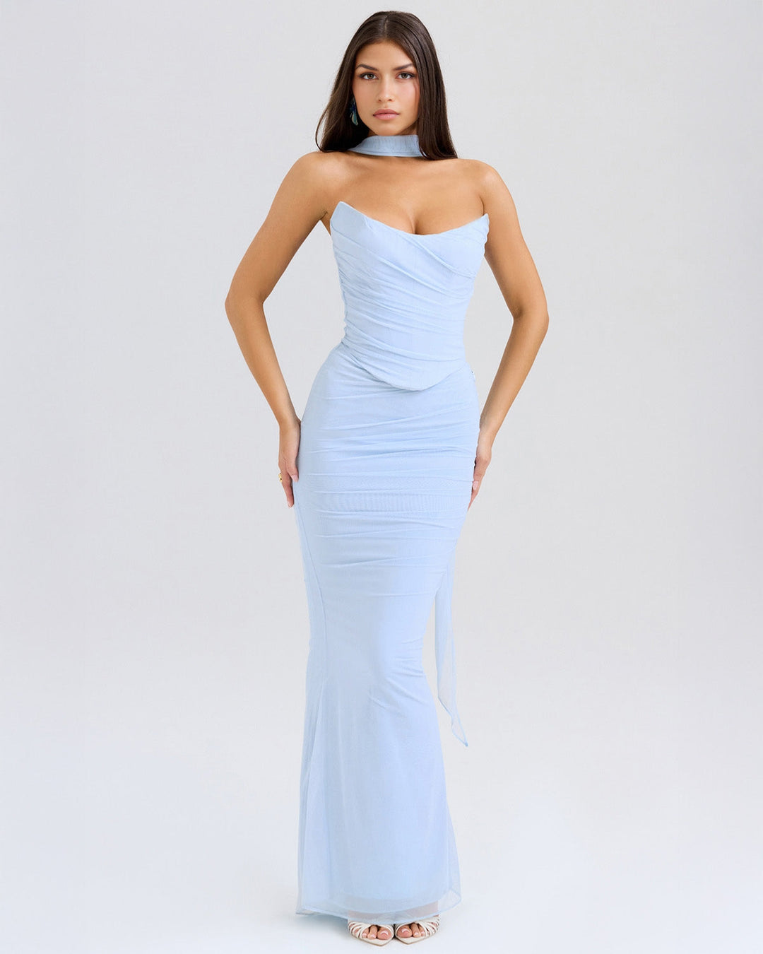 Clara | Elegant Draped Evening Dress