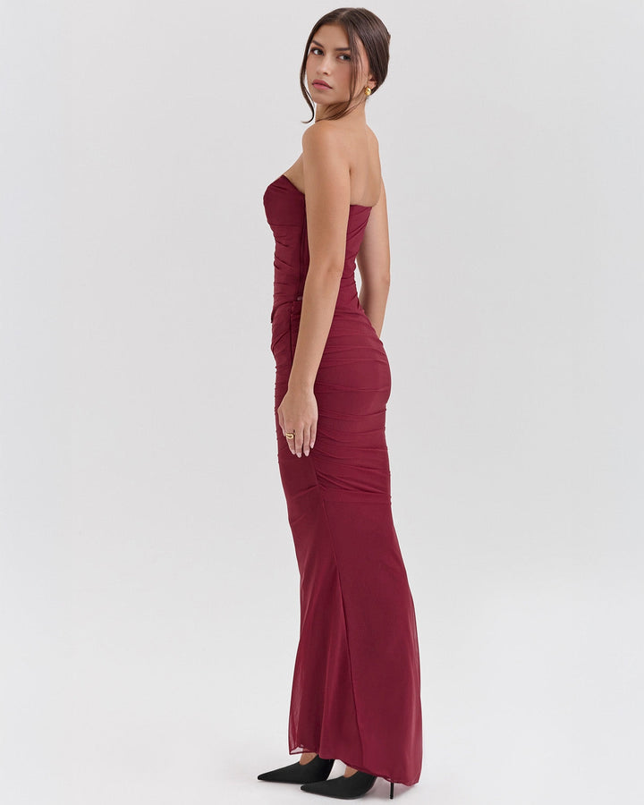 Clara | Elegant Draped Evening Dress