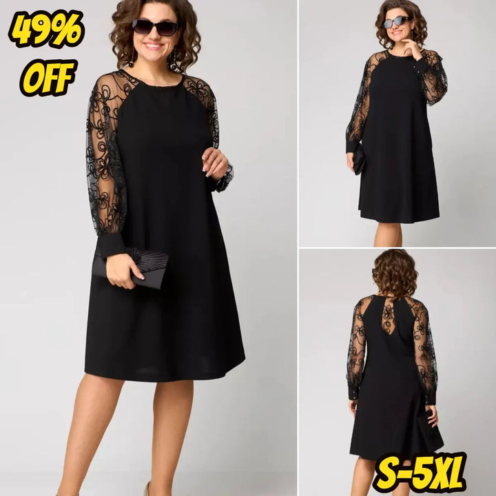 Elegant Black Lace Dress