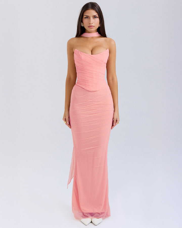 Clara | Elegant Draped Evening Dress