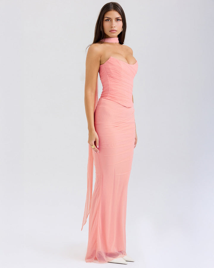Clara | Elegant Draped Evening Dress