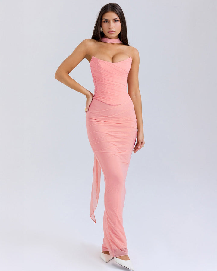 Clara | Elegant Draped Evening Dress