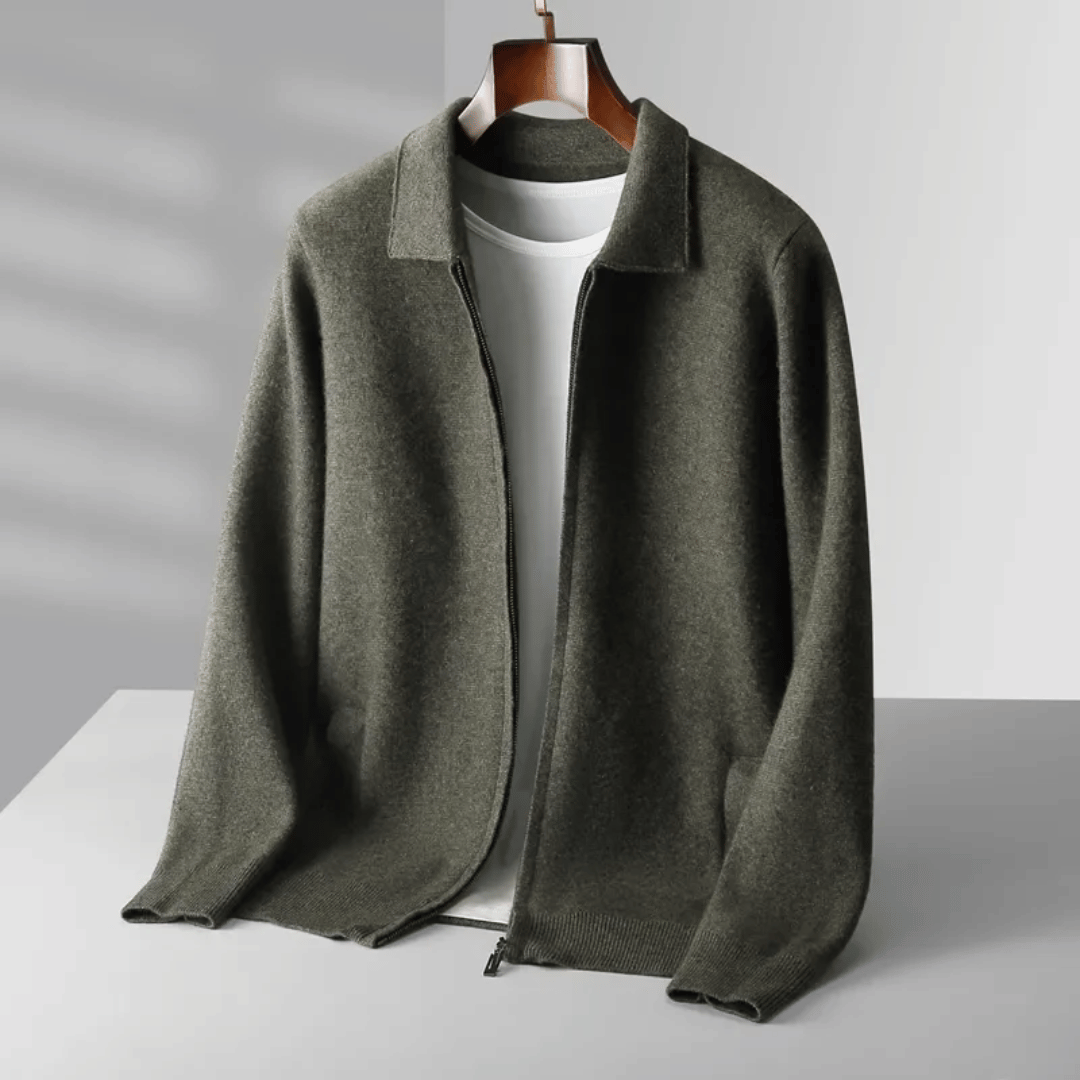 Emiliano Wool Knit Cardigan