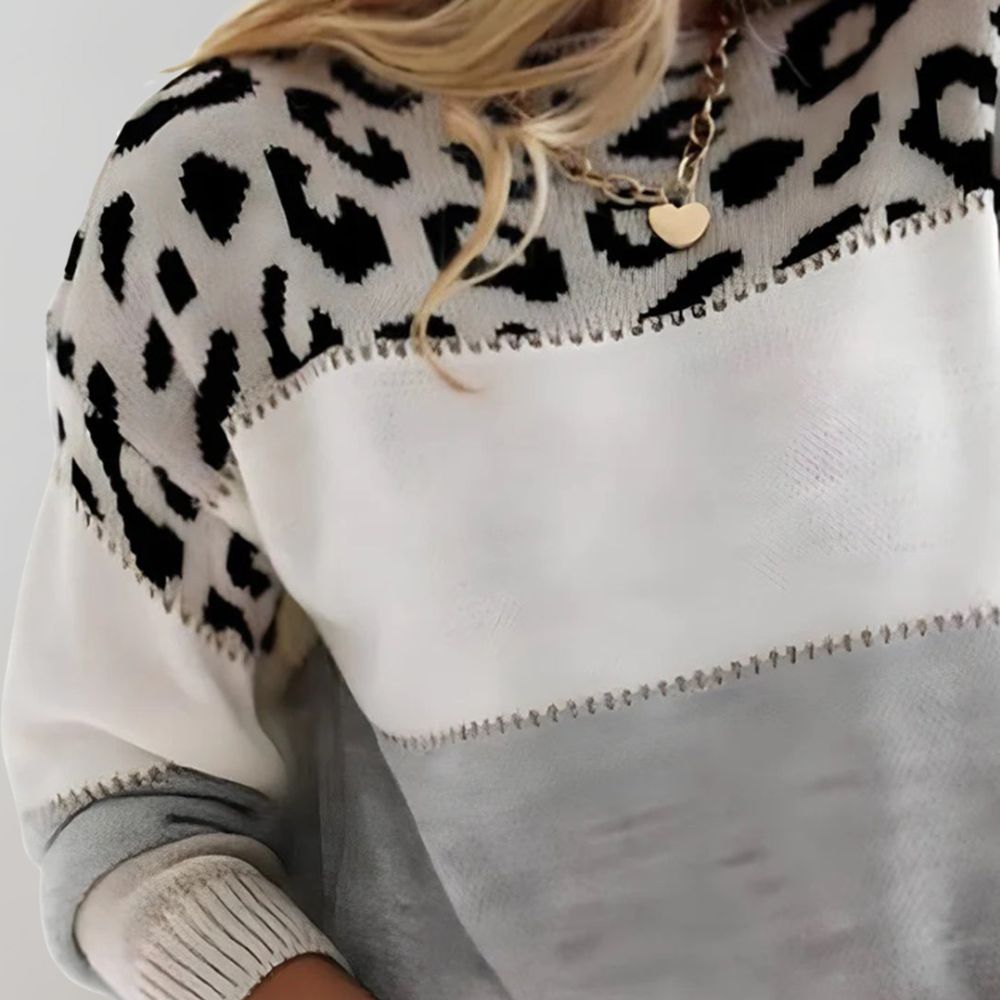 Freya | Leopard Print Casual Sweater