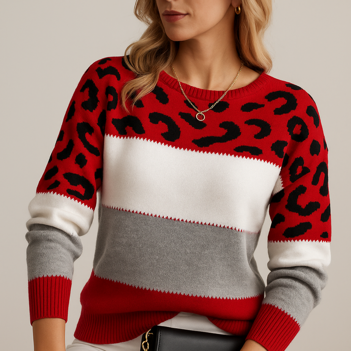 Freya | Leopard Print Casual Sweater