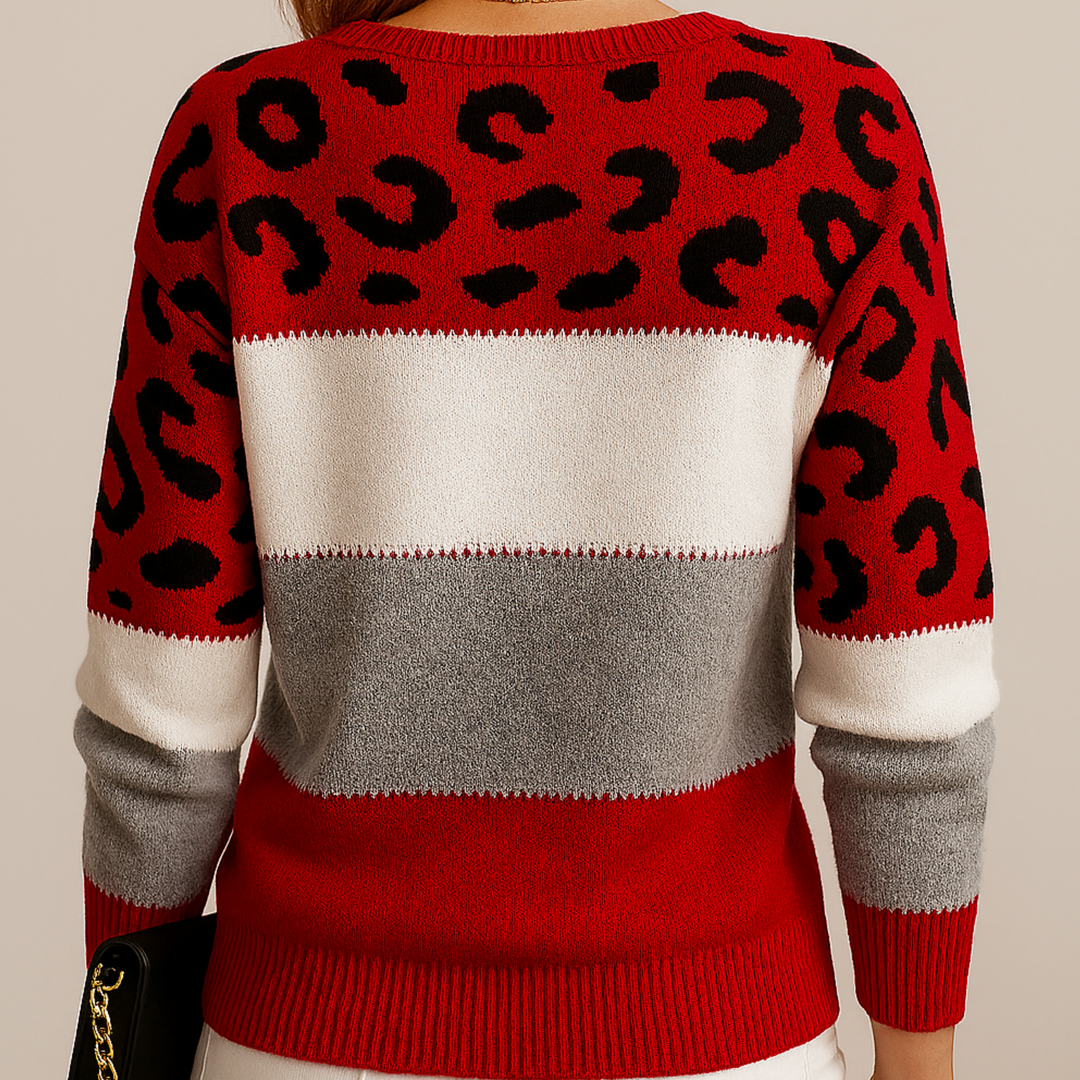 Freya | Leopard Print Casual Sweater