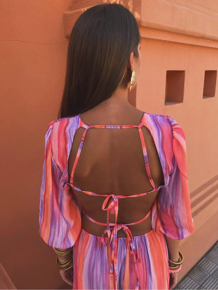 Clara | Elegant Open Back Dress
