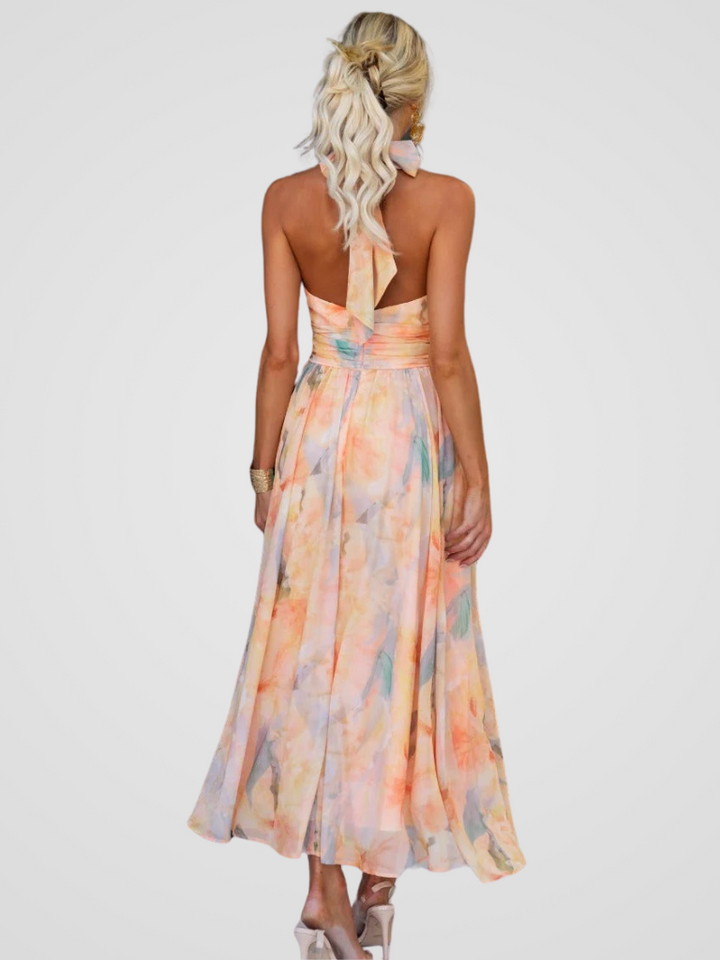 Molly | Elegant Peach Dress