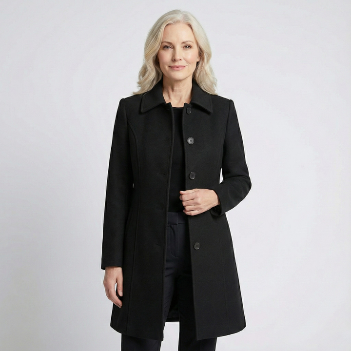 Olivia - Single Breasted Winter Trench Coat