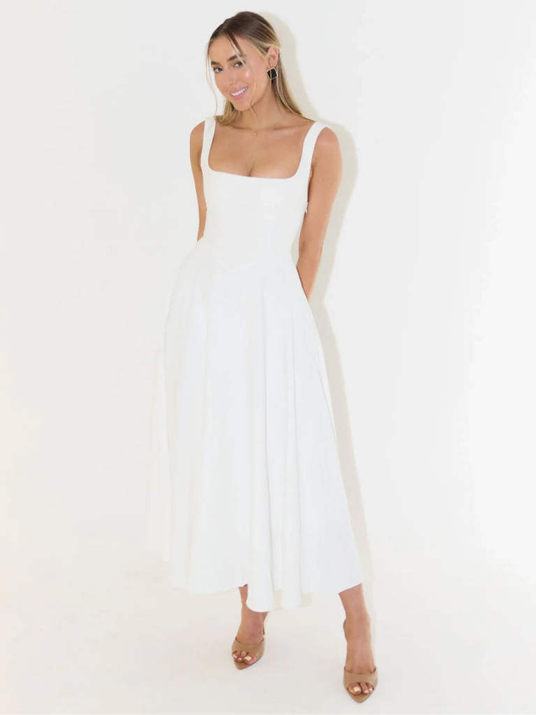 Megan | Elegant Midi Dress