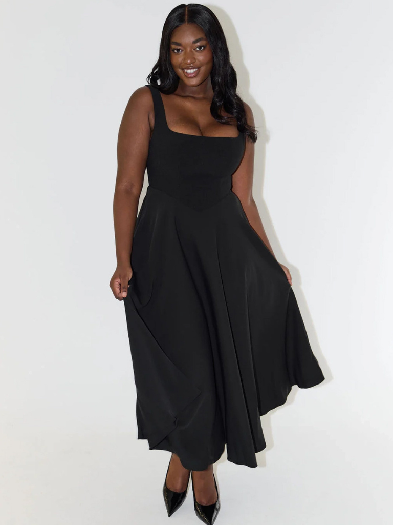 Megan | Elegant Midi Dress