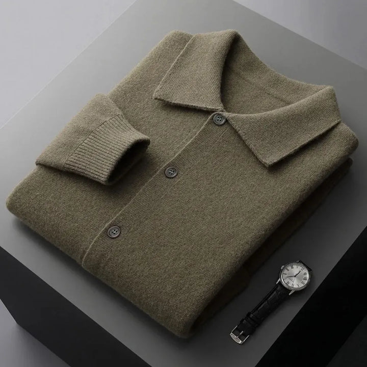 Riley Button-Up Wool Cardigan