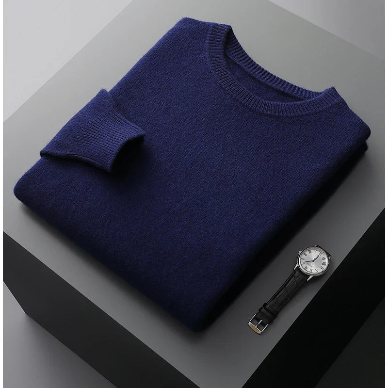 Kensley London™ | Luxe Merino Crew Neck Jumper for Men