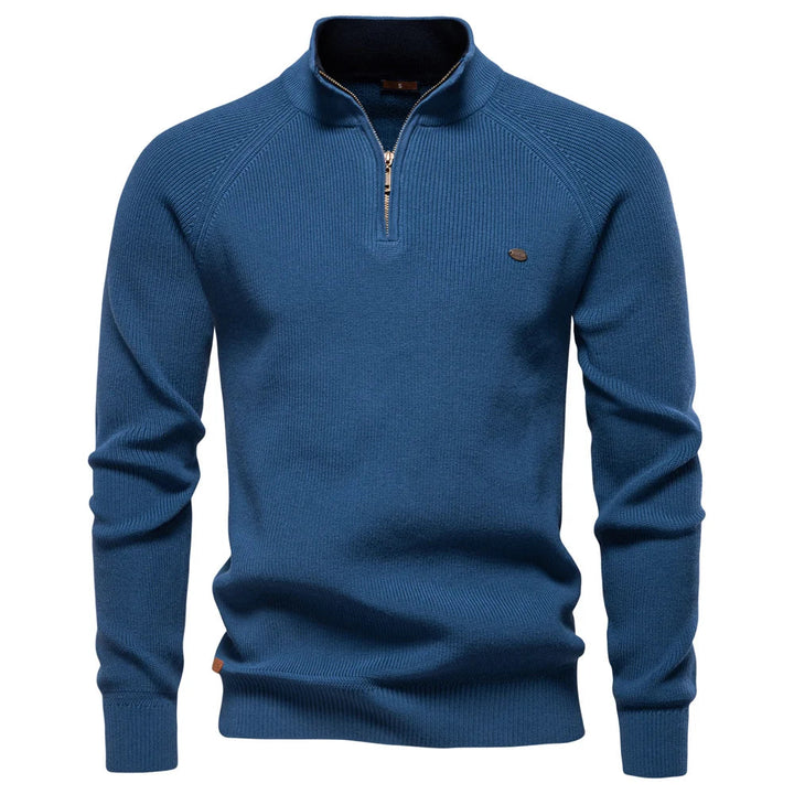 Harrington & Co.™ | Luxe Half-Zip Jumper for Men