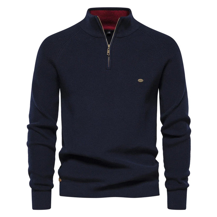 Harrington & Co.™ | Luxe Half-Zip Jumper for Men