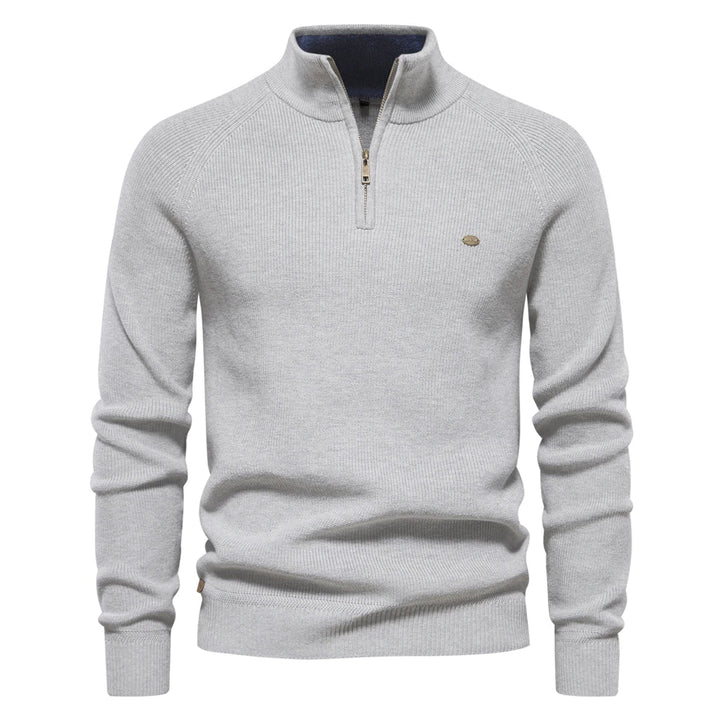 Harrington & Co.™ | Luxe Half-Zip Jumper for Men