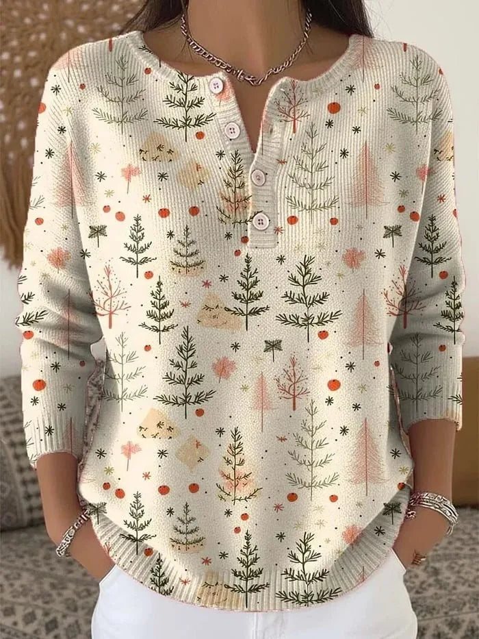 Natalie - Christmas jumper with buttons