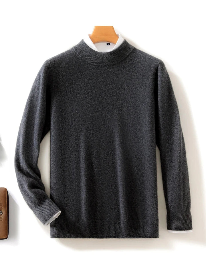 Ashbourne™ | Luxe Merino Mock Neck Jumper for Men