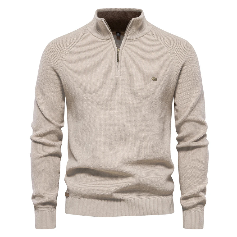 Harrington & Co.™ | Luxe Half-Zip Jumper for Men