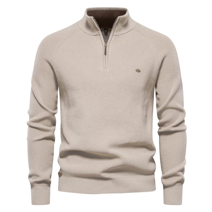 Harrington & Co.™ | Luxe Half-Zip Jumper for Men