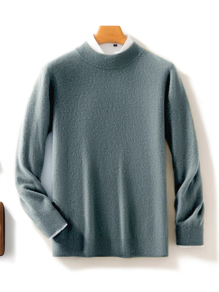 Ashbourne™ | Luxe Merino Mock Neck Jumper for Men