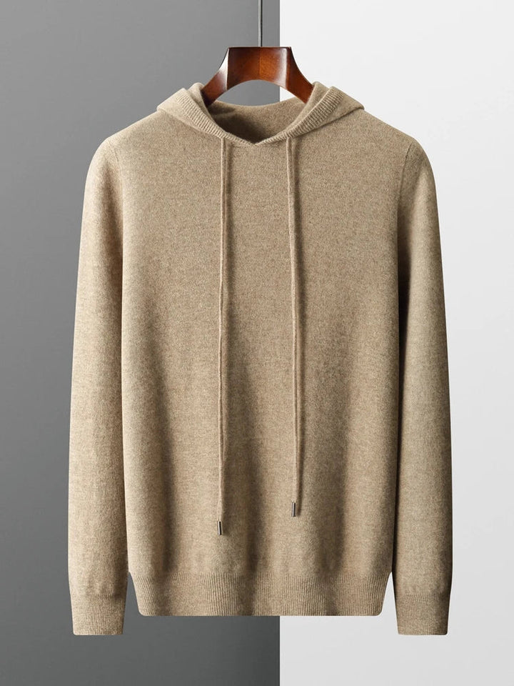Kensington Row™ | Pure Cashmere Knit Hoodie for Men