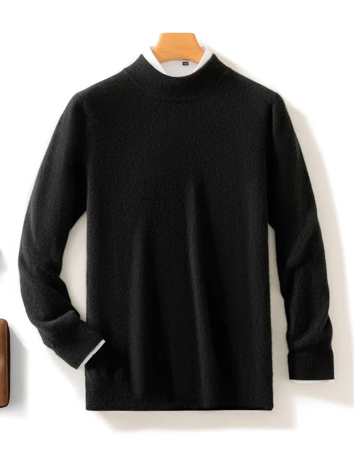 Ashbourne™ | Luxe Merino Mock Neck Jumper for Men