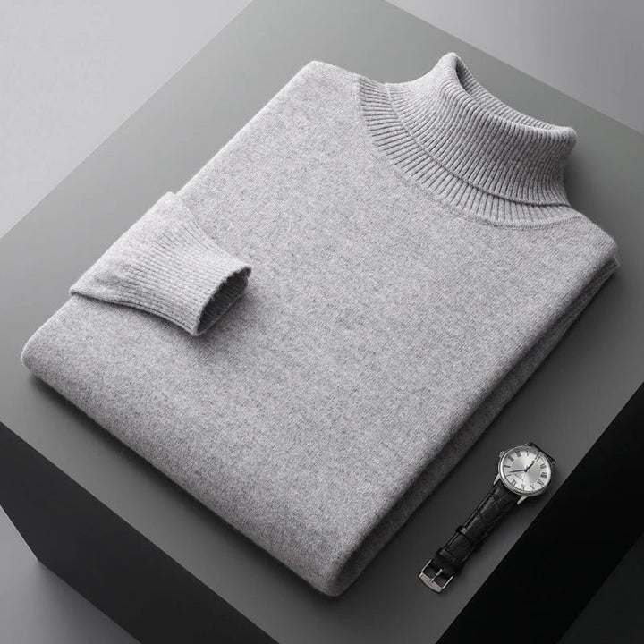Halston & Hunt™ | Luxe Merino Turtleneck Jumper for Men