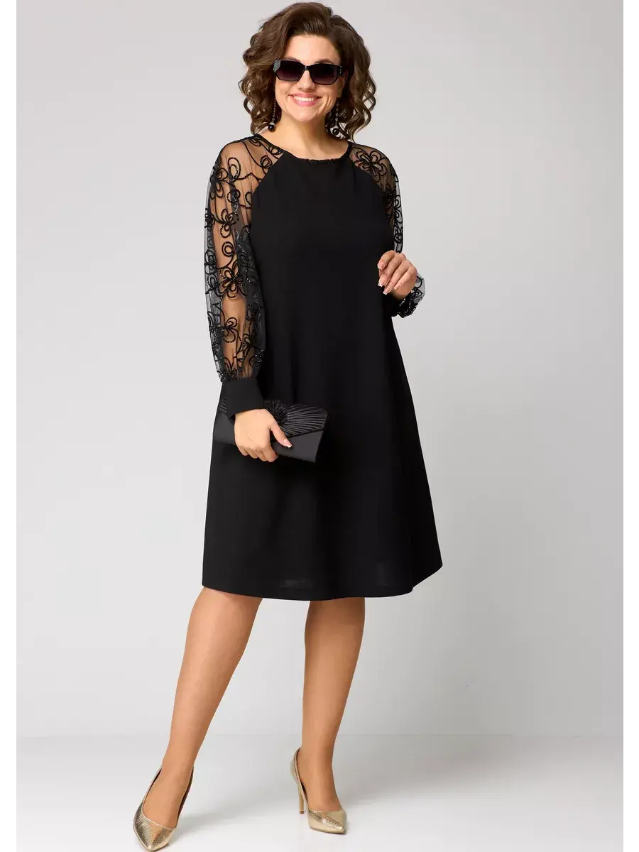 Elegant Black Lace Dress