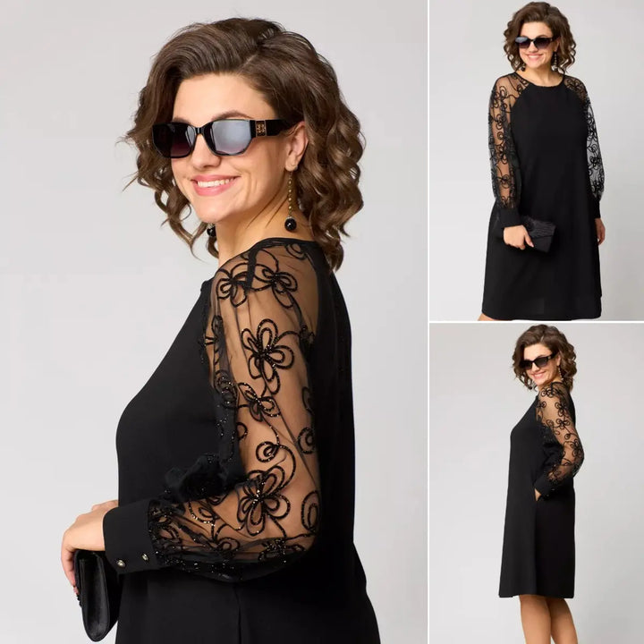 Elegant Black Lace Dress