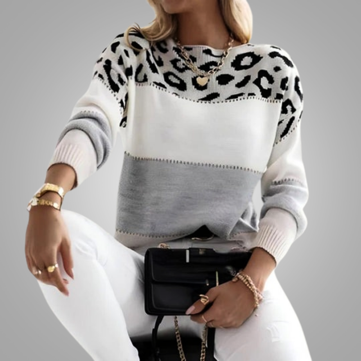 Freya | Leopard Print Casual Sweater
