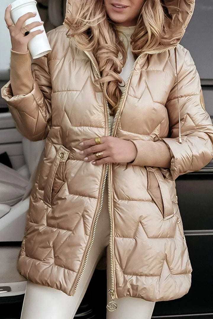 Valorine™ | Elegant winter coat with hood and padding