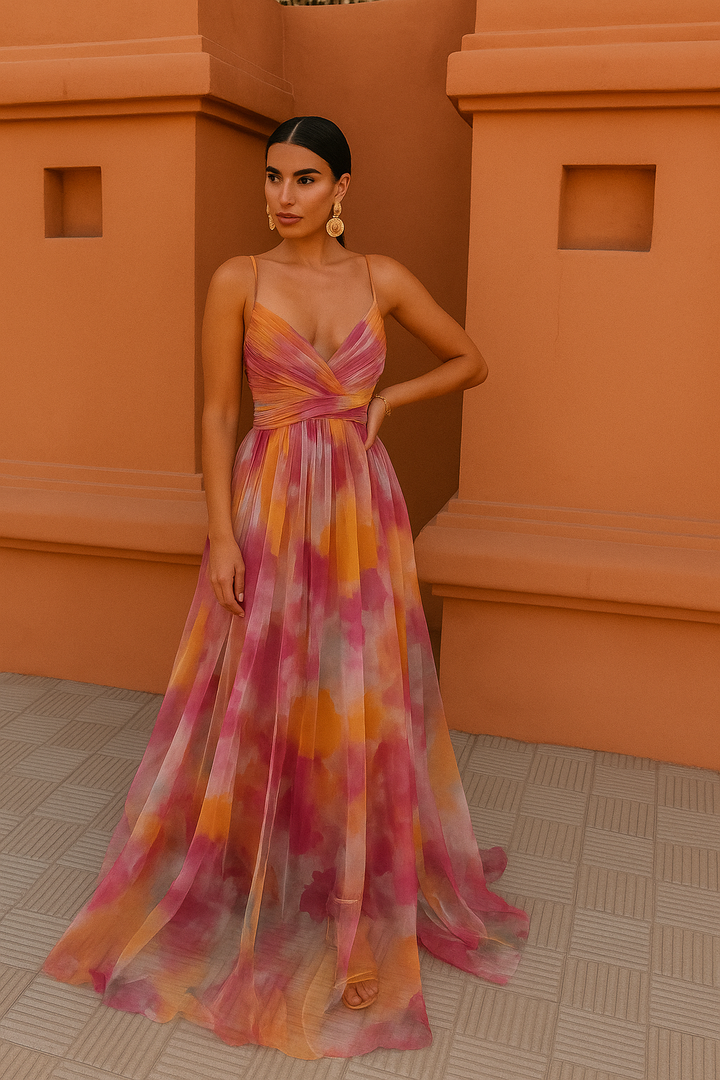 Sophie | Elegant Floral Maxi Dress