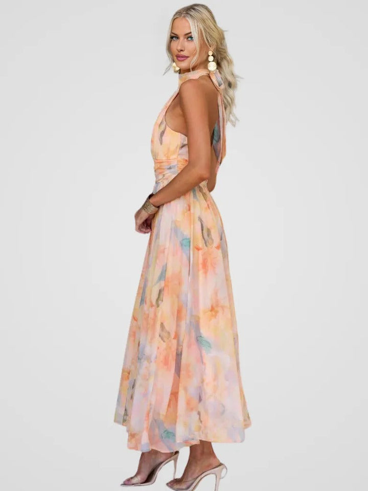 Molly | Elegant Peach Dress